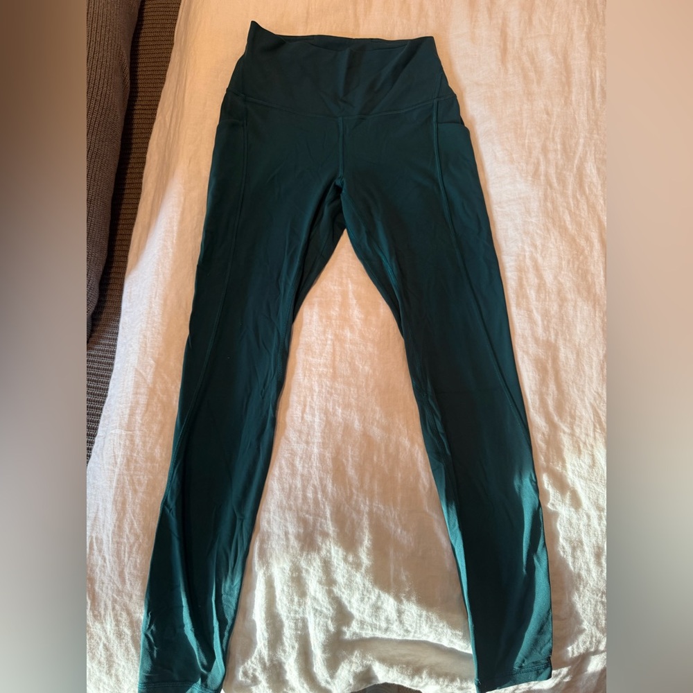 lululemon Align 28” with pockets size 10 Dark Green Leggings